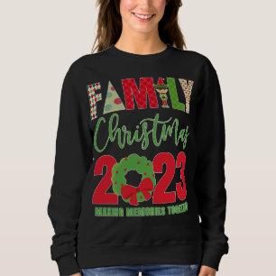 Family Christmas 2023 Matching Squad Santa Elf Fun Sweatshirt