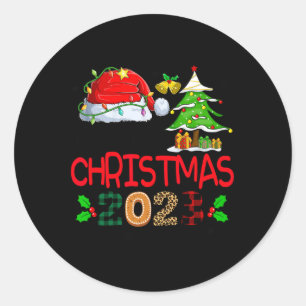 Family Christmas 2023 Shirt For Familys Matching X Classic Round Sticker