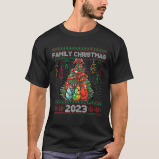 Family Christmas 2023 Sweater Ugly Chicken Xmas Tr