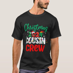 Family Christmas 2024 Cousin Crew Matching Squad S T-Shirt