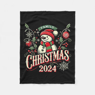 Family Christmas 2024 Family Matching Christmas 20 Fleece Blanket
