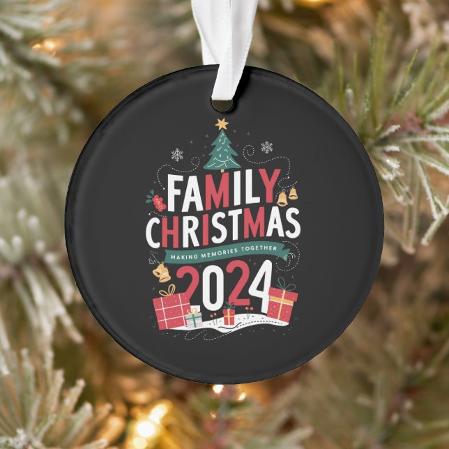 Family Christmas 2024 Making Memories Together Ornament (Tree)