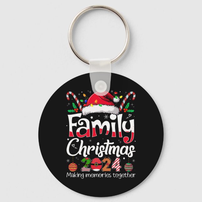 Family Christmas 2024 Matching Outfit Xmas Squad S Key Ring (Front)