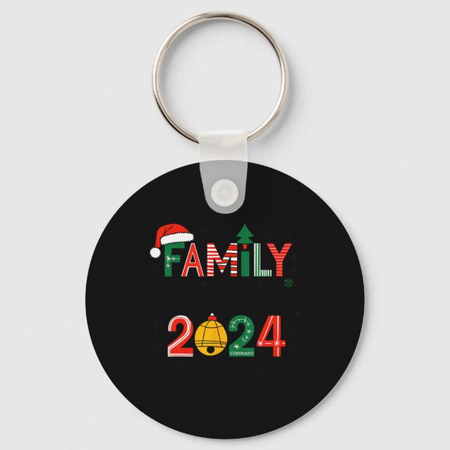 Family Christmas 2024 Matching Outfit Xmas Squad S Key Ring (Front)