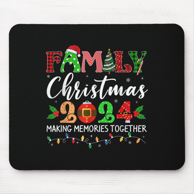Family Christmas 2024 Matching Outfit Xmas Squad S Mouse Pad (Front)