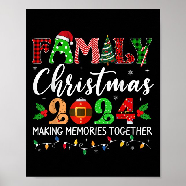 Family Christmas 2024 Matching Outfit Xmas Squad S Poster (Front)