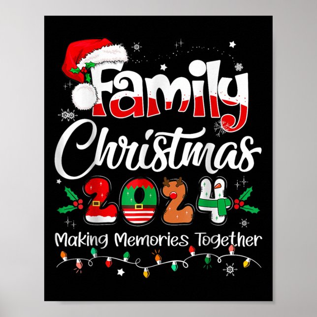 Family Christmas 2024 Matching Outfit Xmas Squad S Poster (Front)