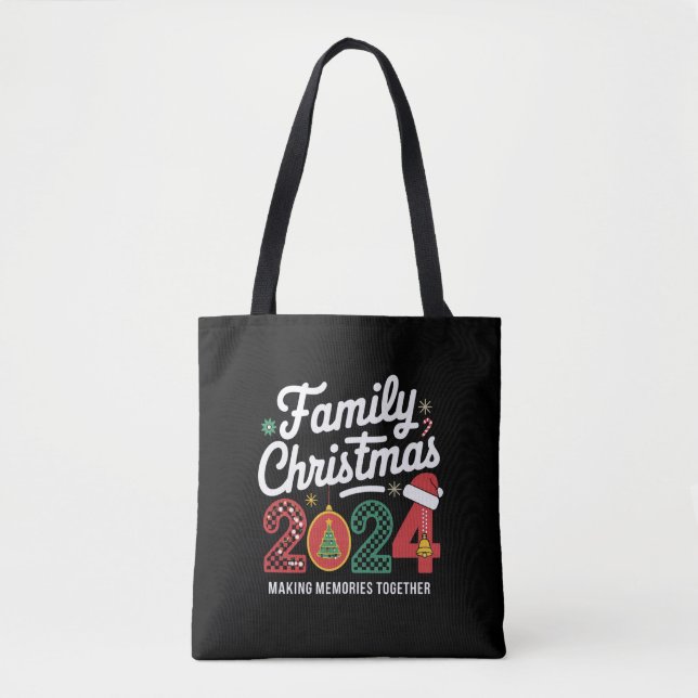 Family Christmas 2024 Matching Outfit Xmas Squad  Tote Bag (Front)