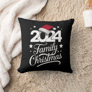 Family Christmas 2024 Matching Pajama Santa Cushion