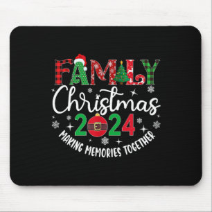 Family Christmas 2024 Matching Squad Santa Elf Fun Mouse Pad
