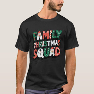 Family Christmas 2024 Matching Squad Santa Elf Fun T-Shirt