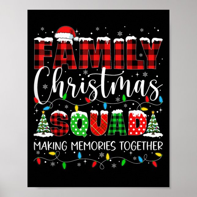 Family Christmas 2024 Matching Squad Xmas Men Wome Poster (Front)