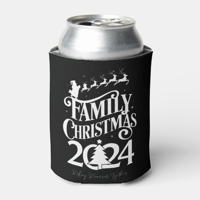 Family Christmas 2024 Memories Together Matching  Can Cooler (Can Front)