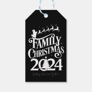 Family Christmas 2024 Memories Together Matching Gift Tags