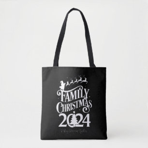 Family Christmas 2024 Memories Together Matching Tote Bag
