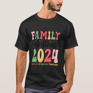 Family Christmas 2024 Vacation Xmas Squad Santa T-Shirt
