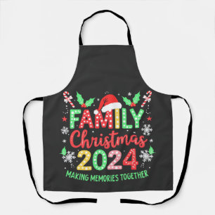 Family Christmas 2024 Xmas Family Matching Outfit Apron