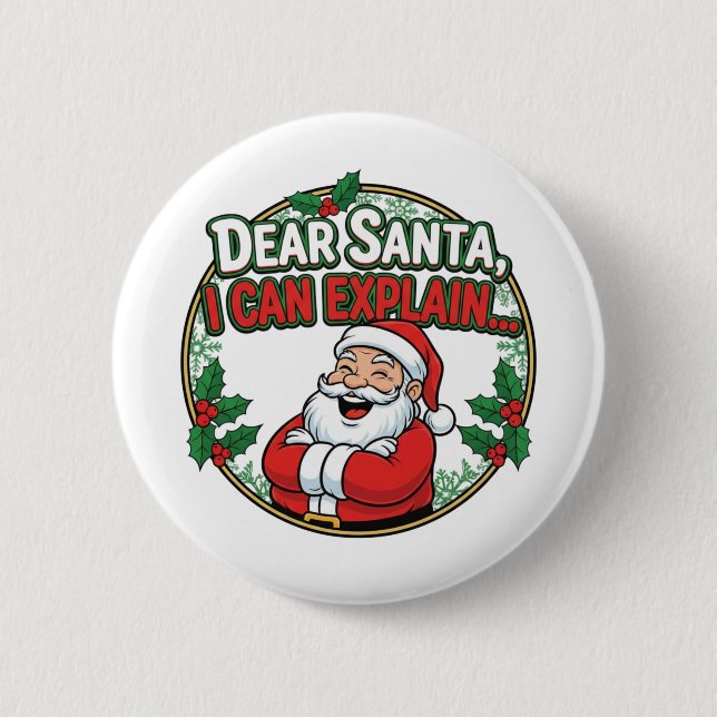 Family Christmas 2025  6 Cm Round Badge (Front)