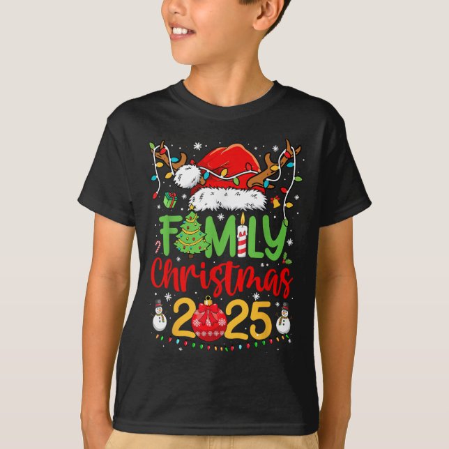 Family Christmas 2025 Christmas Squad Xmas Matchin T-Shirt (Front)