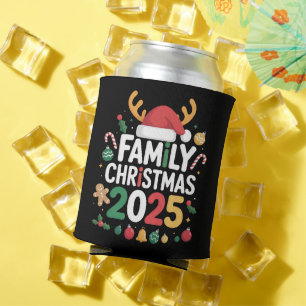 Family Christmas 2025 Crew Group Matching Family Can Cooler