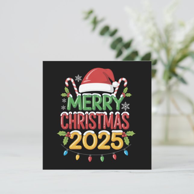 Family Christmas 2025 Crew Group Matching Family  Holiday Card (Standing Front)