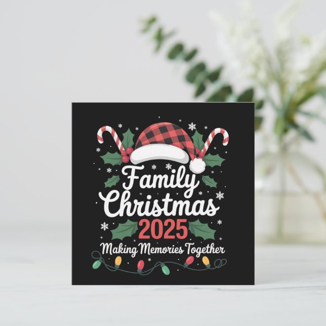 Family Christmas 2025 Crew Group Matching Family  Holiday Card (Standing Front)
