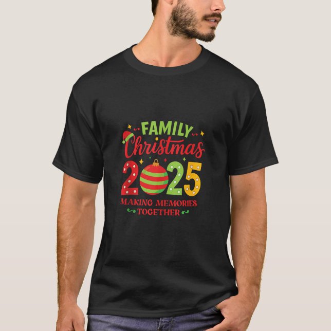 Family Christmas 2025 Group Matching Squad Funny S T-Shirt (Front)