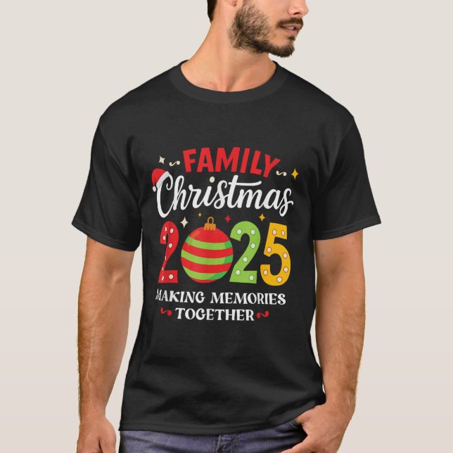 Family Christmas 2025 Group Matching Squad Funny S T-Shirt (Front)