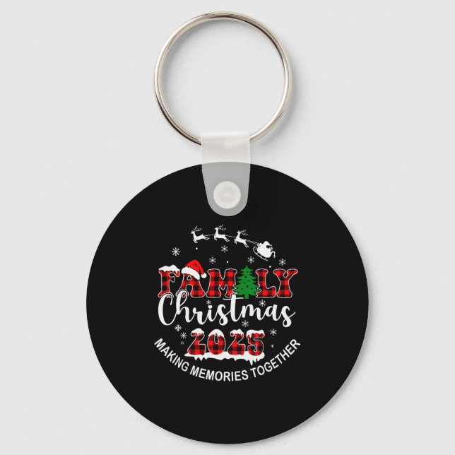 Family Christmas 2025 Making Memories Together San Key Ring (Front)