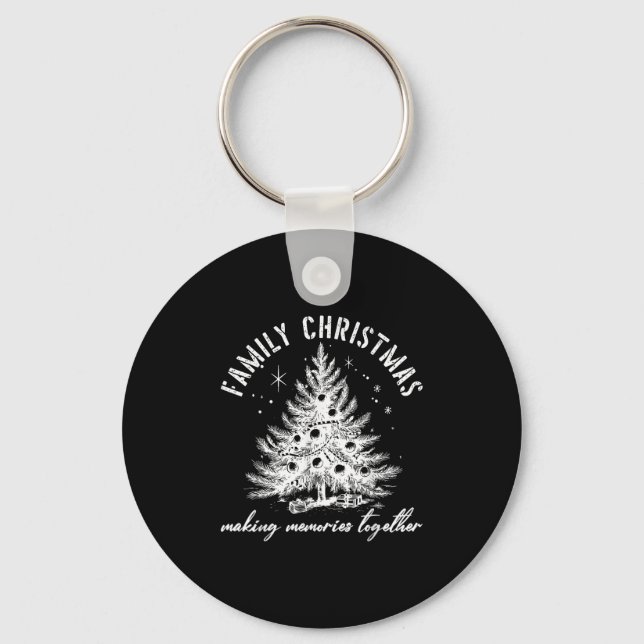 Family Christmas 2025 Making Memories Together Xma Key Ring (Front)