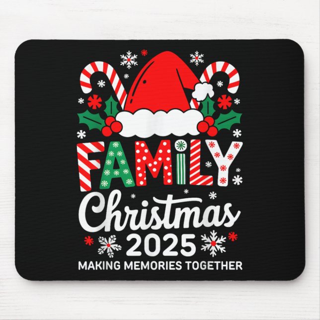 Family Christmas 2025 Matching Costume Together Xm Mouse Pad (Front)