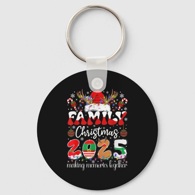 Family Christmas 2025 Matching Costume Xmas Men Wo Key Ring (Front)