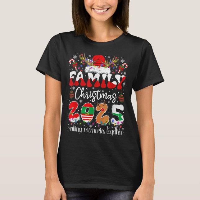 Family Christmas 2025 Matching Costume Xmas Men Wo T-Shirt (Front)