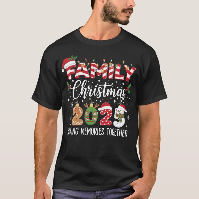 Family Christmas 2025 Matching Costume Xmas Squad  T-Shirt (Front)