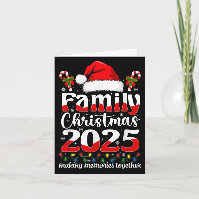 Family Christmas 2025 Matching Family Christmas Xm Card (Front)