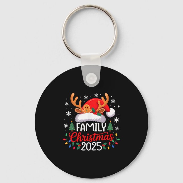 Family Christmas 2025 Matching Family Christmas Xm Key Ring (Front)