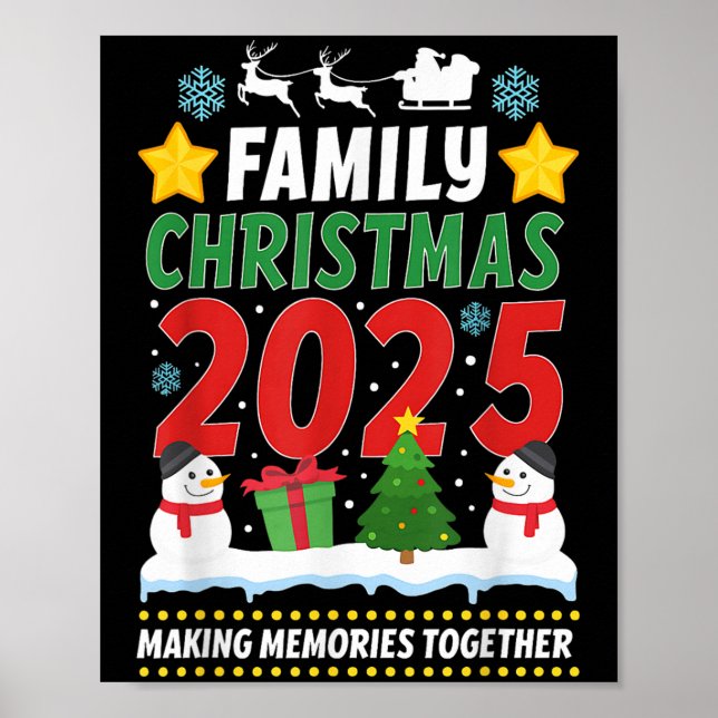 Family Christmas 2025 Matching Family Christmas Xm Poster (Front)