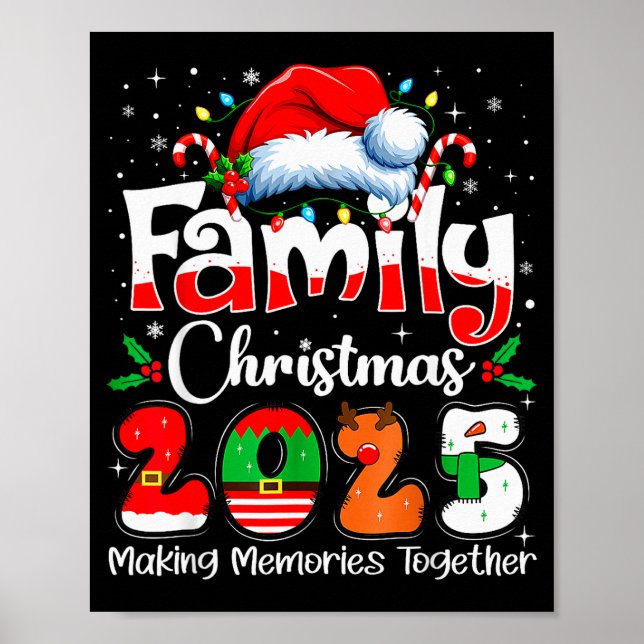 Family Christmas 2025 Matching Family Christmas Xm Poster (Front)