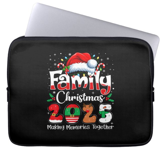 Family Christmas 2025 Matching Outfit Squad Santa  Laptop Sleeve (Front)