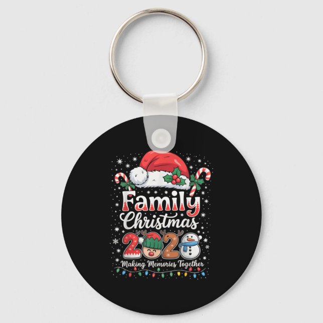 Family Christmas 2025 Matching Outfit Xmas Men Wom Key Ring (Front)