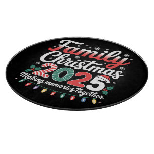 Family Christmas 2025 Matching Outfit Xmas Squad Cutting Board