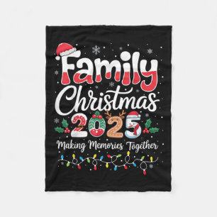 Family Christmas 2025 Matching Outfit Xmas Squad S Fleece Blanket
