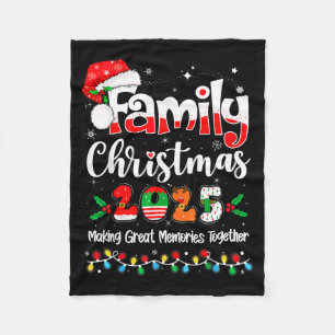 Family Christmas 2025 Matching Outfit Xmas Squad S Fleece Blanket