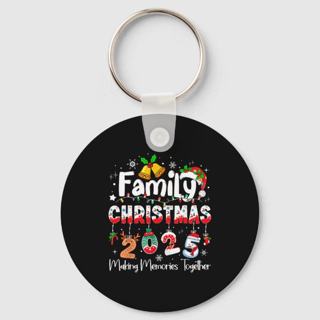 Family Christmas 2025 Matching Outfit Xmas Squad S Key Ring (Front)