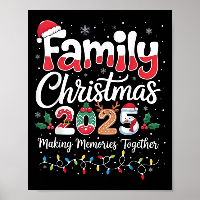 Family Christmas 2025 Matching Outfit Xmas Squad S Poster (Front)