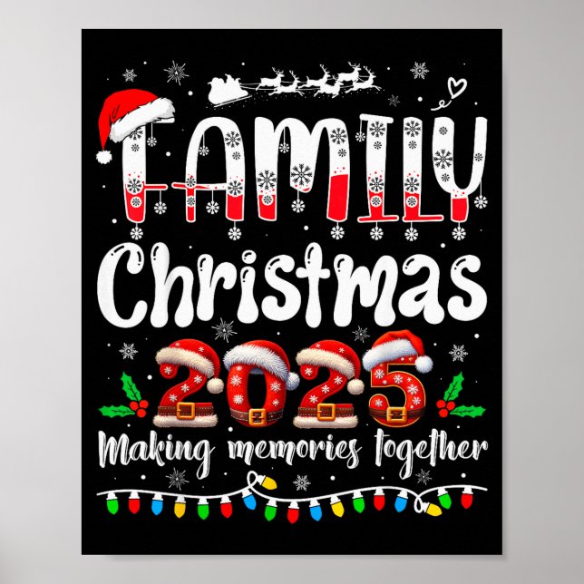 Family Christmas 2025 Matching Outfit Xmas Squad S Poster (Front)