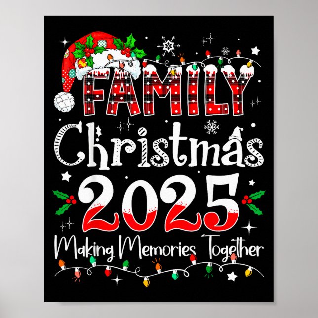 Family Christmas 2025 Matching Outfit Xmas Squad S Poster (Front)