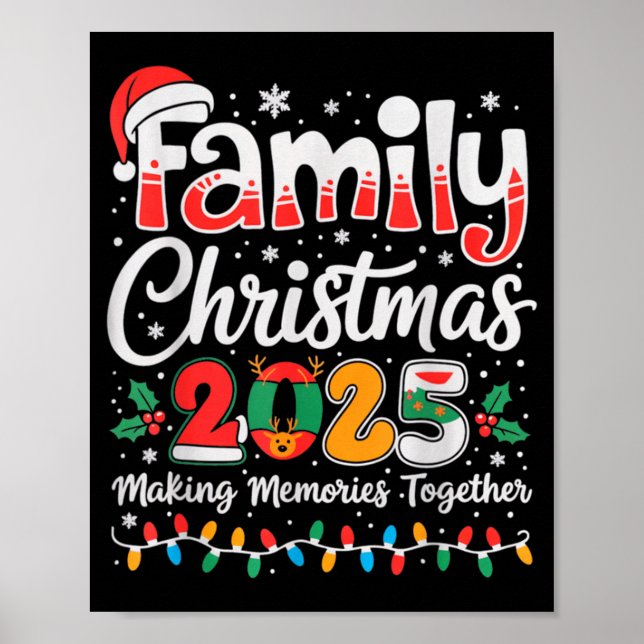 Family Christmas 2025 Matching Outfit Xmas Squad S Poster (Front)