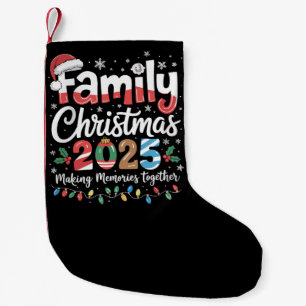 Family Christmas 2025 Matching Outfit Xmas Squad  Small Christmas Stocking