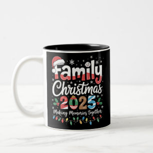 Family Christmas 2025 Matching Outfit Xmas Squad Two-Tone Coffee Mug
